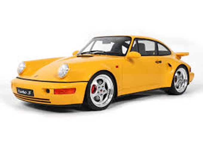 PORSCHE 911 (964) Turbo S (1994), yellow