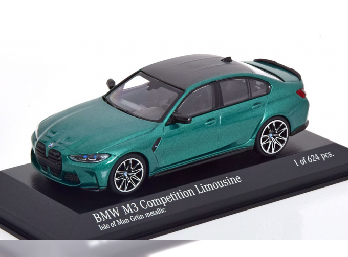 BMW M3 Competition Saloon (2020), dark green-metallic