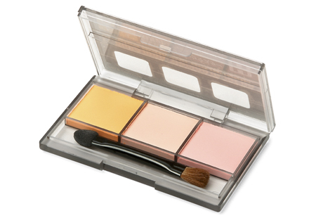 Набор пигментов для фигур №2 (H) (pale orange, ivory, light peach) с двусторонней кисточкой-аппликатором