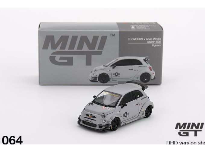 FIAT Abarth 595 LB-Works X Abas Works Fighters 2024, grey