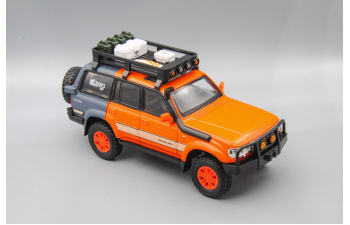 TOYOTA Land Cruiser 80 (Safari Edition), оранжевый, 21 см