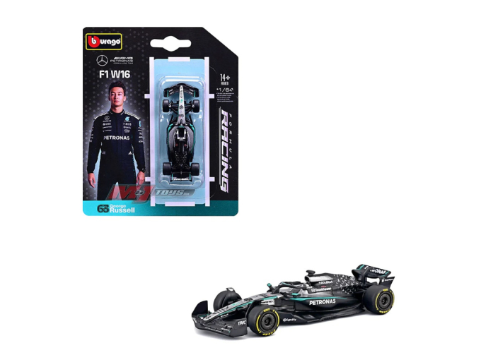 MERCEDES-BENZ AMG F1 W16 E Performance №63 Formula 1 George Russell (2025)