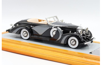 Mercedes-Benz 500K 1935 Cabriolet Saoutchik sn123696 open top, Black/Grey