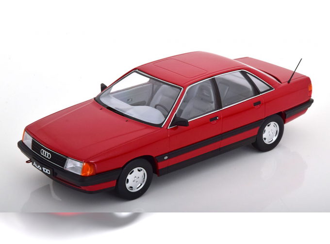 AUDI 100 C3 Saloon (1989), red