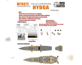 Набор деталей WWII IJN Battleship Hyuga