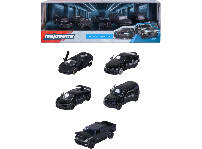 Набор ИЗ 5-ТИ моделей "Black Edition", черный / матовый черный