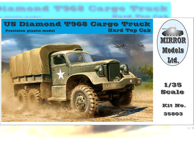 Сборная модель US Diamond T968 Cargo Truck Hard Top Cab