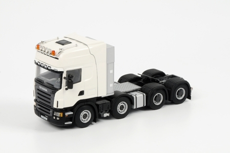 SCANIA R Topline 8x4, White Line 1:50, белый