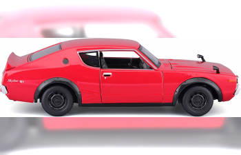 Сборная модель NISSAN Skyline 2000GT-R (KPGC110) (1973), red