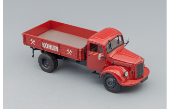 MERCEDES-BENZ L3500 Tipper Truck "Kohlen", brown red