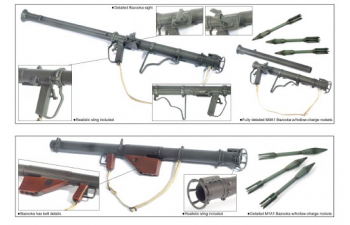 Сборная модель Аксессуары U.S. Bazooka Sets