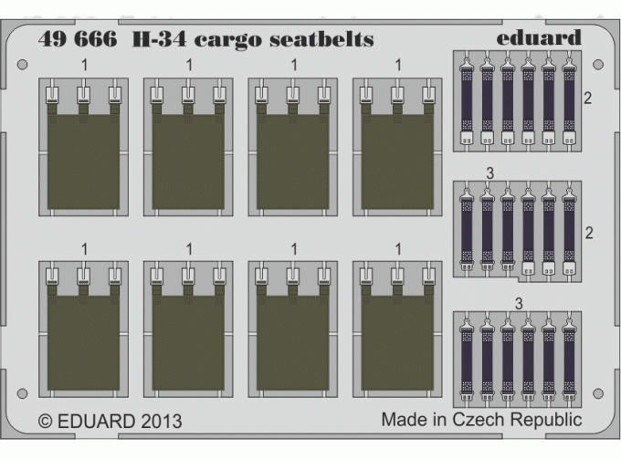 Фототравление для H-34 cargo seatbelts