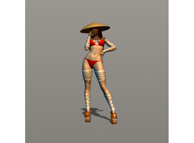 Фигура Вьетнамка, окрашенная