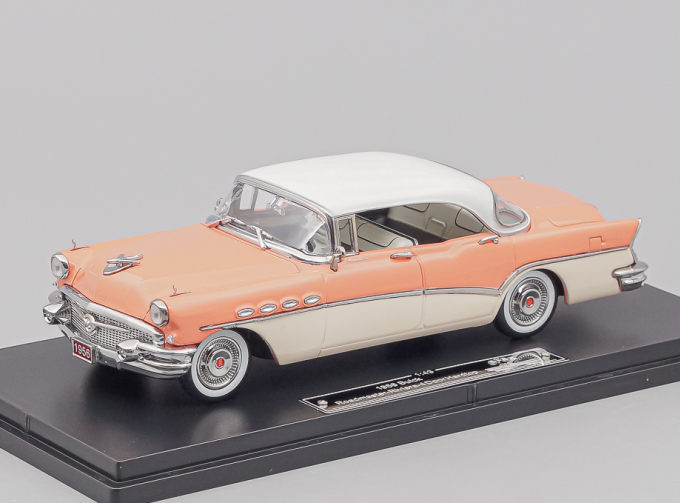 BUICK Roadmaster Riviera 4-Door Hardtop (1956), rose / white