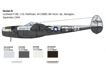 Сборная модель LOCKHEED MARTIN P-38j Lightning Caccia Airplane 1939