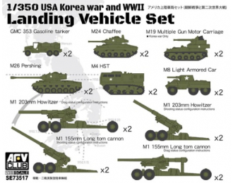 Сборная модель "USA Korean War and WWII Landing Vehicle Set"