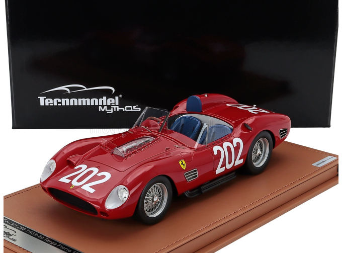 FERRARI 250tr Testarossa 3.0l V12 Spider №202 Targa Florio Cliff Allison - Richie Ginther - Giulio Cabianca (1960), Red
