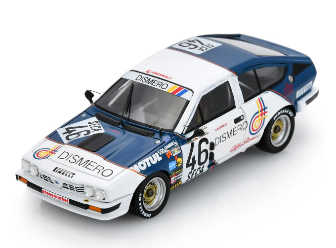 ALFA ROMEO Alfetta GTV6 №46 24h Spa (1985) Marcello Cipriani - Massimo Siena - Giorgio Cipolli, white/blue