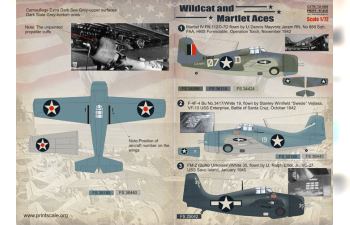 Wildcat and Martlet Aces Wet decal