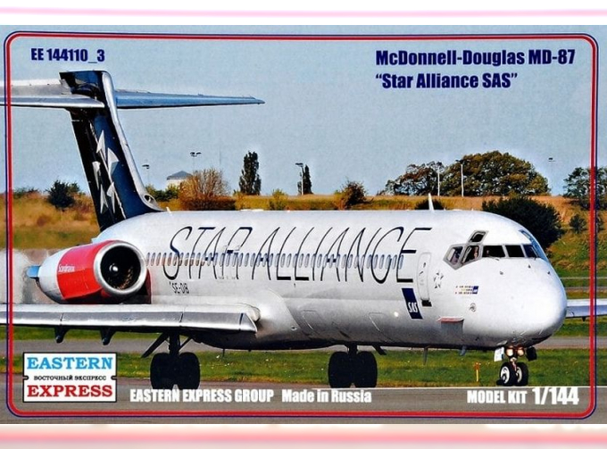 Сборная модель Пассажирский самолет McDonnell Douglas MD-87 (Star Alliance SAS)