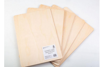 Фанера для творчества А4, сорт 1/2 - 5 листов