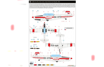 Сборная модель Zlín Z-326/C-305 Trenér Master ProfiPACK