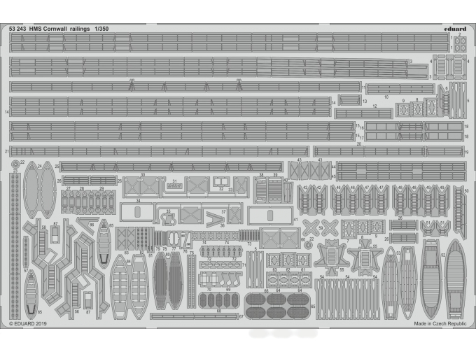 Набор фототравления для HMS Cornwall (Trumpeter)