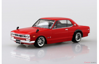 Сборная модель NISSAN Skylline 2000 GT-R Custom Wheel, red