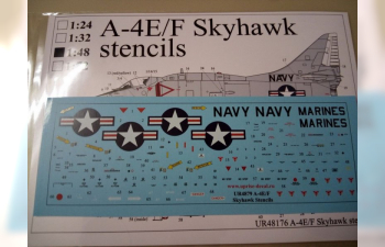 Декаль A-4E/F Skyhawk stencils