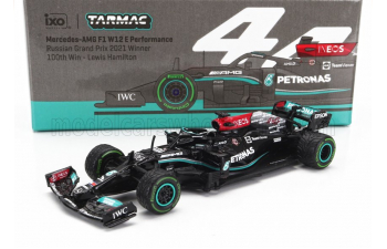 MERCEDES GP F1 W12 Mercedes M12 Eq Power+ Team Amg Petronas Motorsport Formula One №44 Winner Sotchi Russian Gp (2021) Lewis Hamilton - 100th Victory F1, Black Green