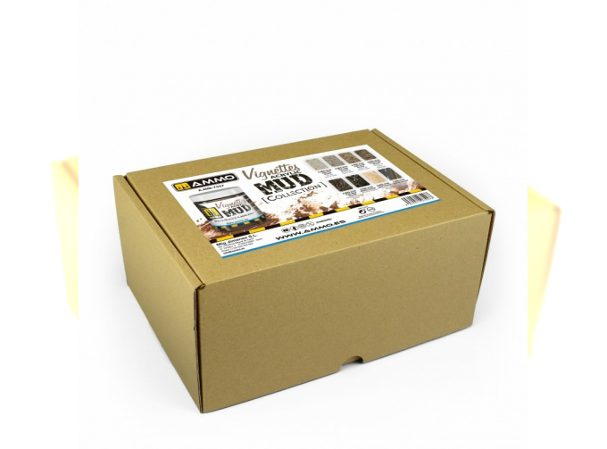 Набор акриловых эффектов земли AMMO Collections: Acrylic Mud (100 мл) (8 шт.)