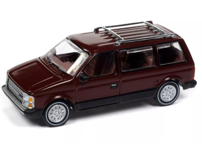 DODGE Caravan (1985), dark red