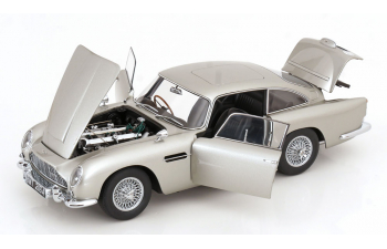 ASTON MARTIN DB5 from the movie James Bond Goldfinger, silver-grey