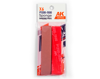 Губка с зернистостью P1200-1500 (6 шт.) / Sponge P1200-1500 Grit (6 Units)