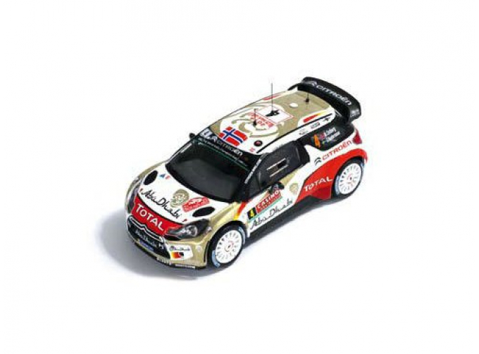 CITROEN DS3 WRC 4 Mads Ostberg/Jonas Andersson Rally Monte Carlo 2014, white