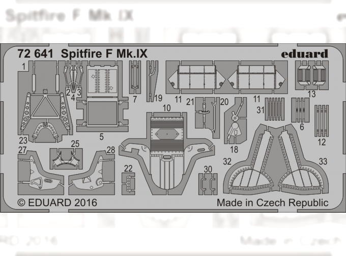 Фототравление для Spitfire F Mk. IX