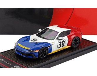 FERRARI 12cilindri V12 830cv 2024 - Tribute 365 Gtb/4 Daytona Team Charles Pozzi №39 24h Le Mans (1972), Blue White Red