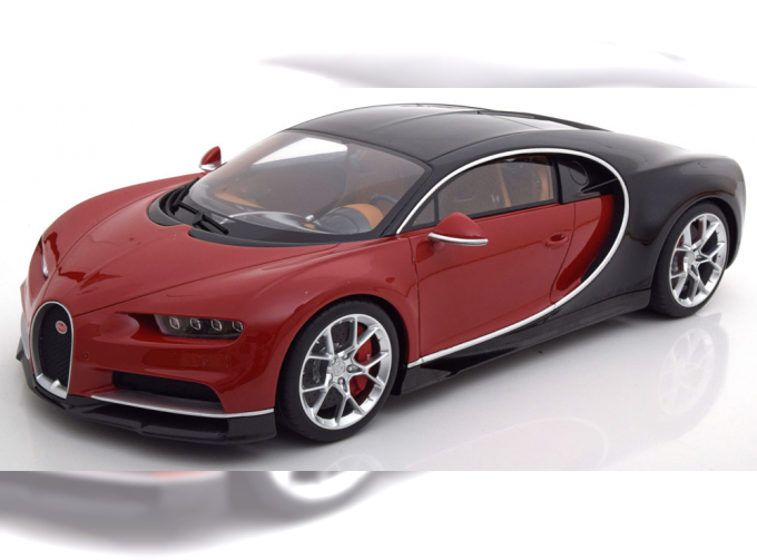 BUGATTI Chiron, rot/schwarz