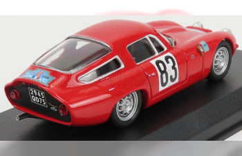 ALFA ROMEO Tz1 N83 Winner Coupe Des Alpes (1964) G.Augias, red