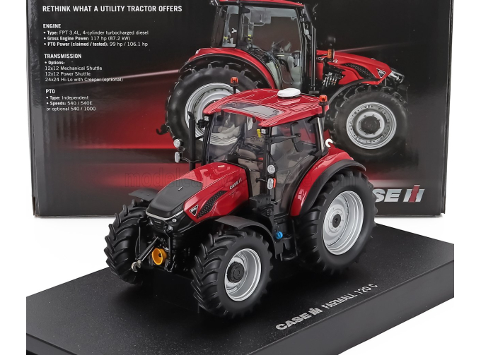CASE-IH Farmall 120c Tractor (2021), Red Black