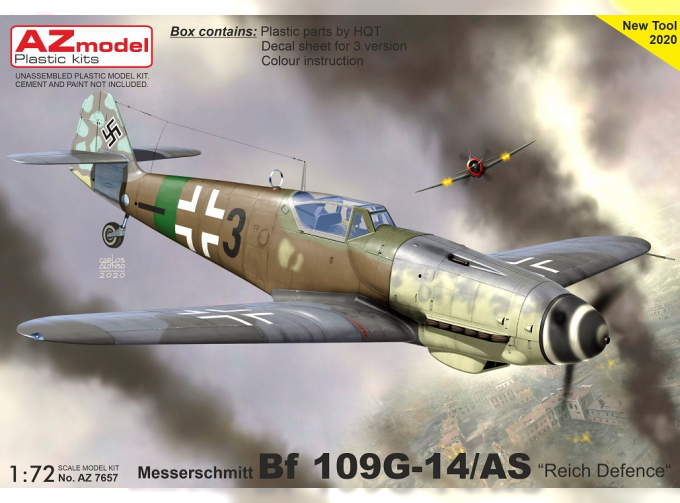 Сборная модель Самолет Bf 109G-14/AS „Reich Defence“