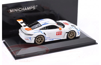 PORSCHE 911 (992) GT3 RS (2023), white / orange decor