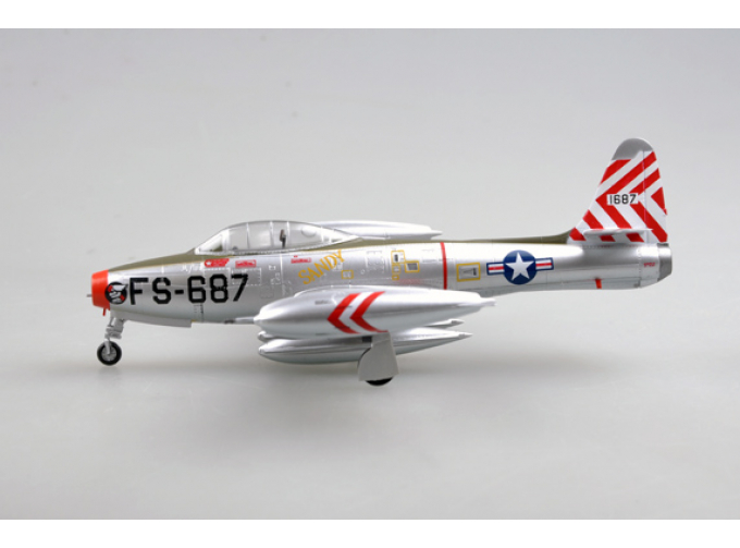 Republic F-84E Thunderjet Display Model USAF 49th FBW 9th FBS Sandy Taegu, South Korea 1951