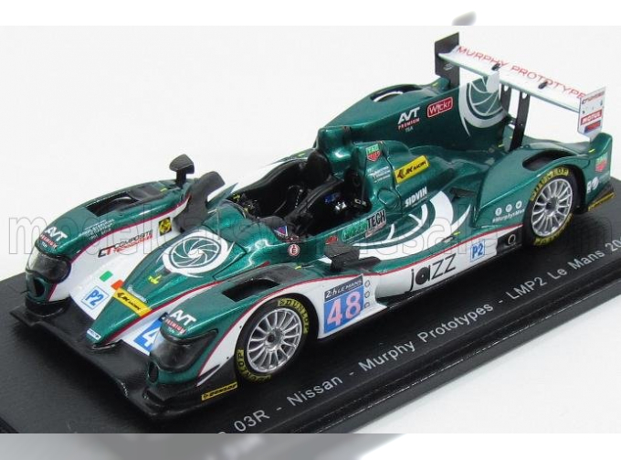 ORECA 03r Nissan Team Murphy Prototypes N48 Lmp2 24h Le Mans (2015) K.Chandhok - M.Patterson - N.Berthon, Green Met White