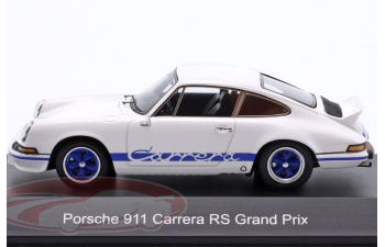 PORSCHE 911 Carrera RS 2.7, Grand Prix white / blue