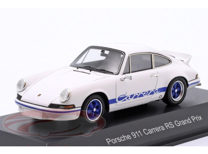 PORSCHE 911 Carrera RS 2.7, Grand Prix white / blue