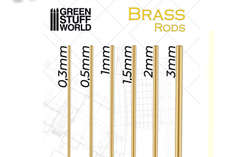 Латунные стержни 1 мм для миниатюрного закрепления и сборки / Pinning Brass Rods 1mm