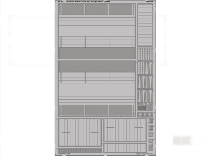 Фототравление для German Truck 3ton 4x2 Cargo floor