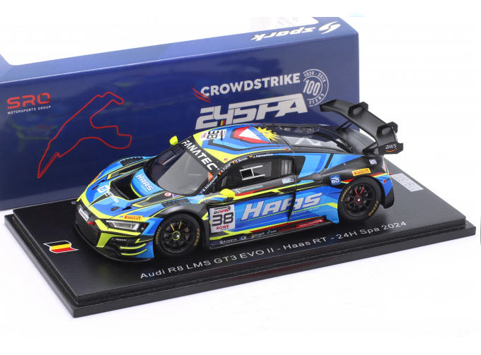 AUDI R8 LMS GT3 Evo II 24h Spa Olivier Bertels, Brad Schumacher, Armand Fumal, Julius Adomavicius (2024)