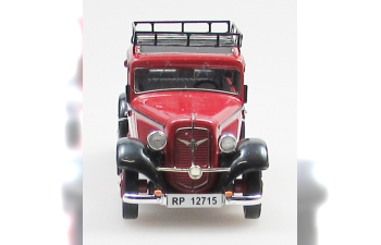 ADLER Trumpf Junior 2 door sedan Reichpost (1934-41), red/black